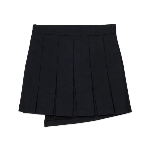 Pleated skirt with logo