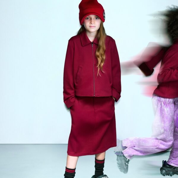 Midi skirt with logo