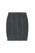 Cable-knit skirt with embroidery - Image 2