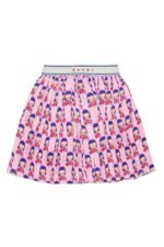 Patterned skirt with logo