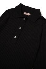Ribbed knit polo dress - Image 3
