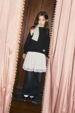 Knit dress with logo